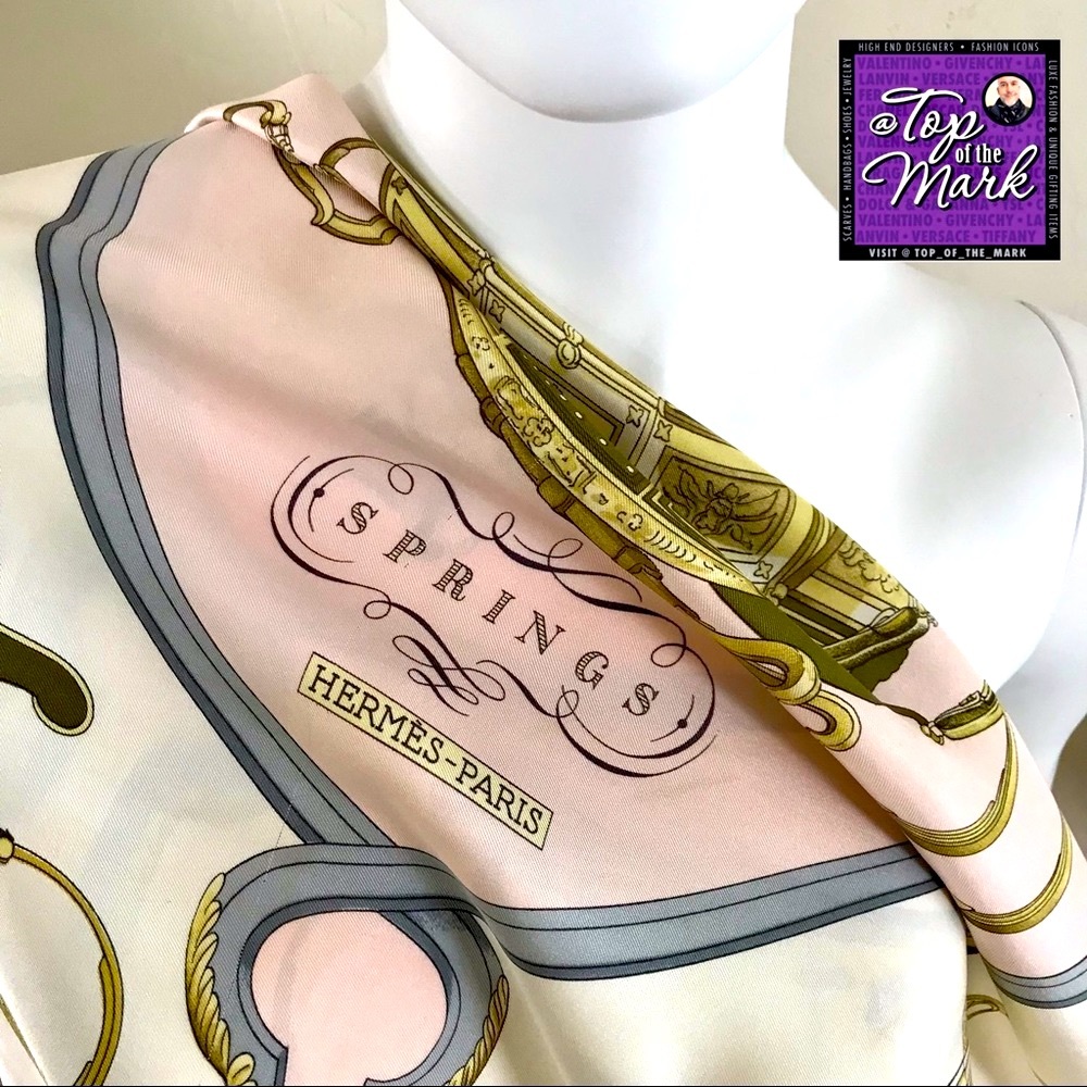 HERMÈS SPRINGS 90cm Carré circa 1974